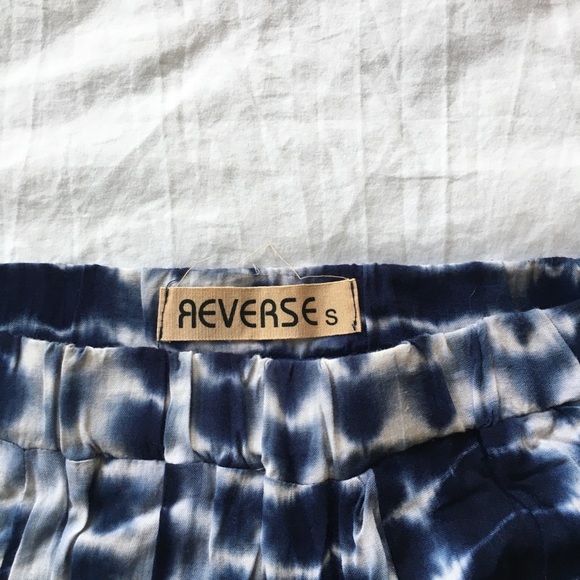 Shibori Dyed Double-Slit Maxi Skirt - Picture 3 of 9